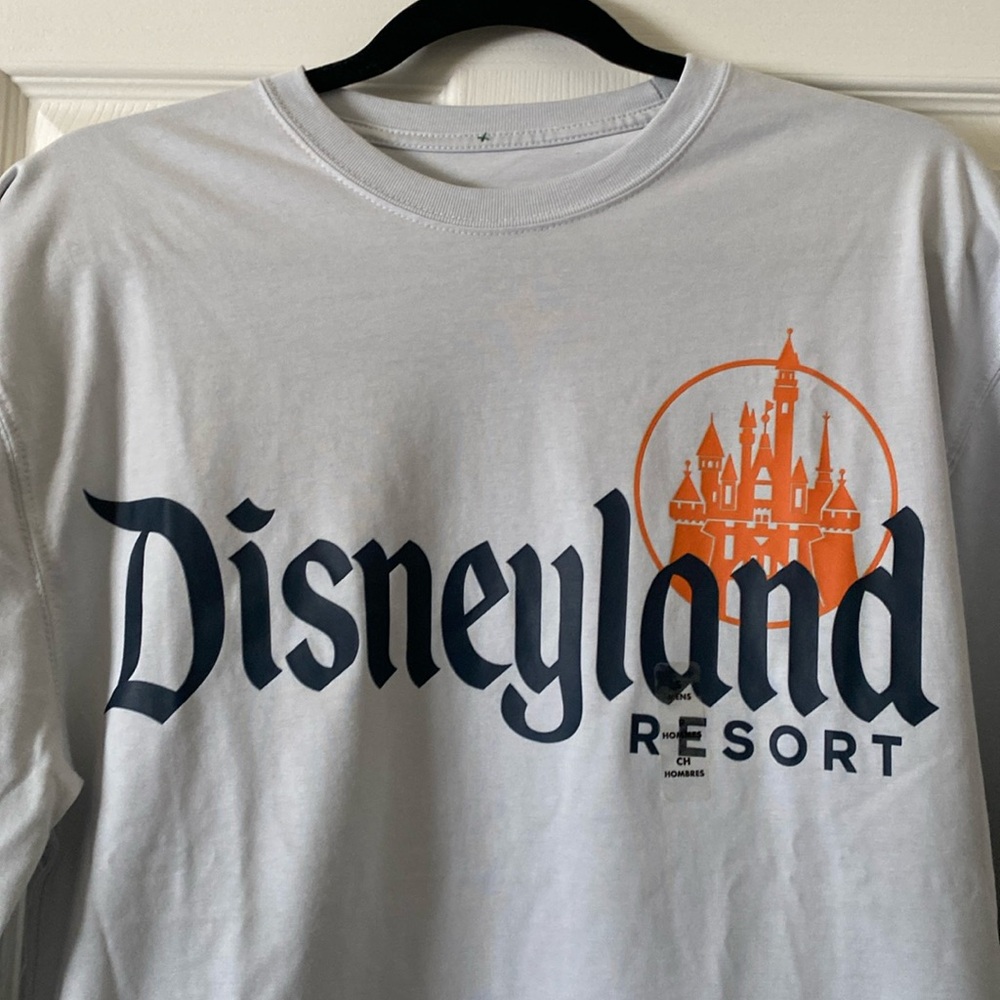 Disneyland Resort Long Sleeve Shirt. Grey Blue. S Men’s.